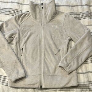 The North Face full zip jacket in Cream - Size Small / Petite